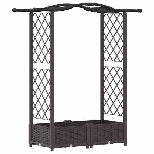 Peenrakast 124 × 40 × 123 cm, PP – pruun