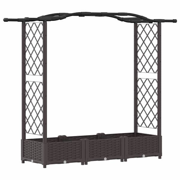 Peenrakast 169 × 40 × 123 cm, PP – pruun