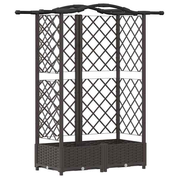 Peenrakast 124 × 40 × 123 cm, PP – pruun