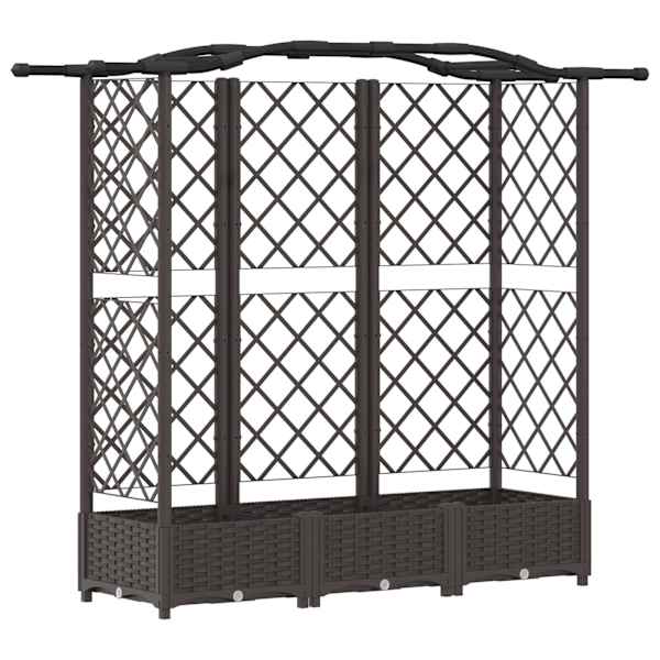 Peenrakast 163 × 40 × 123 cm, PP – pruun