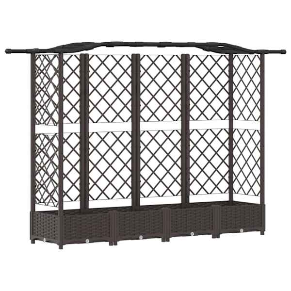 Peenrakast 203,5 × 40 × 123 cm, PP – pruun