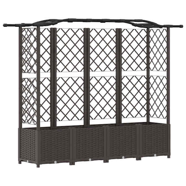 Peenrakast 204 × 40 × 138 cm, PP – pruun