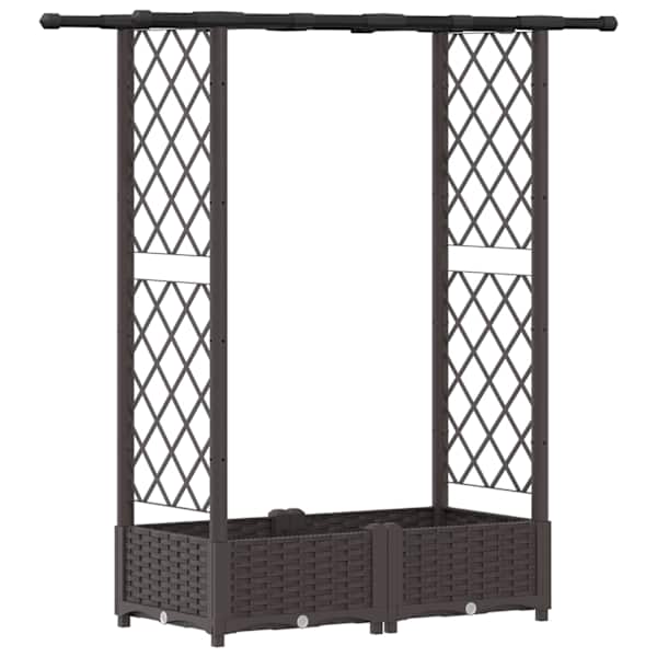 Peenrakast 122,5 × 40 × 121 cm, PP – pruun