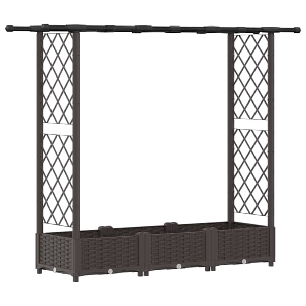 Peenrakast 164 × 40 × 121 cm, PP – pruun
