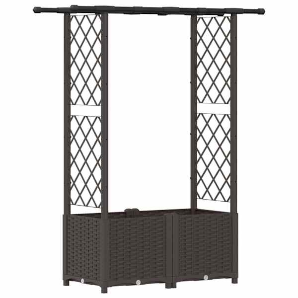Peenrakast 124,5 × 40 × 136 cm, PP – pruun