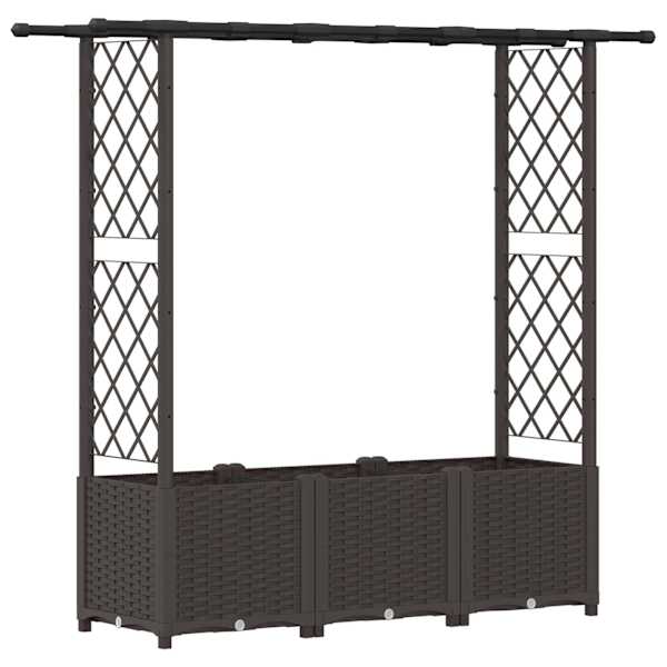 Peenrakast 162,5 × 40 × 136 cm, PP – pruun
