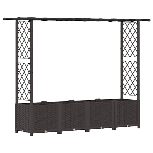 Peenrakast 203 × 40 × 136 cm, PP – pruun