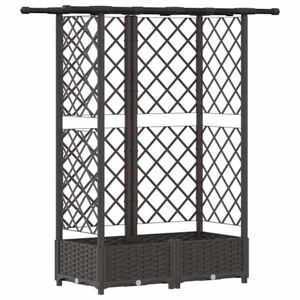 Peenrakast 124 × 40 × 121 cm, PP – pruun