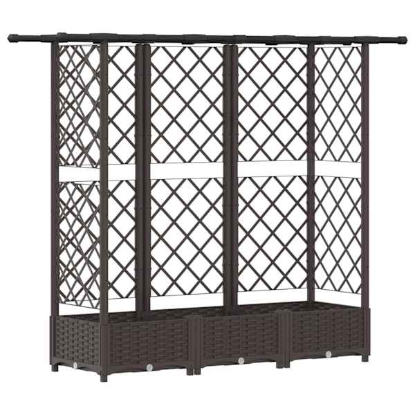 Peenrakast 164 × 40 × 121 cm, PP – pruun