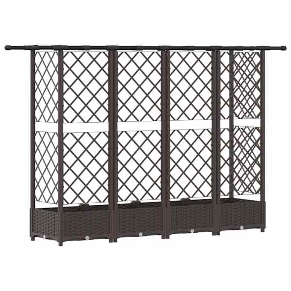 Peenrakast 202,5 × 40 × 121 cm, PP – pruun