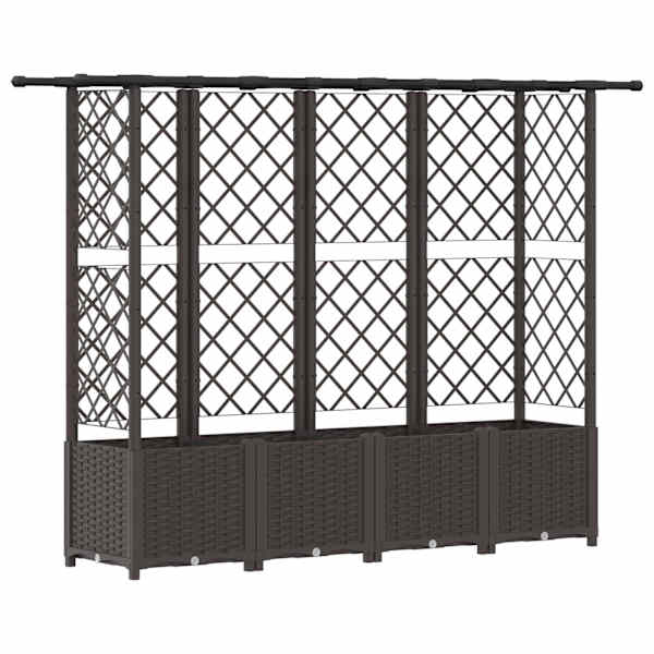 Peenrakast 202 × 40 × 136 cm, PP – pruun