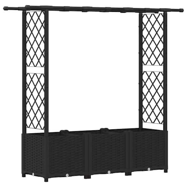 Peenrakast 162,5 × 40 × 136 cm, PP – must