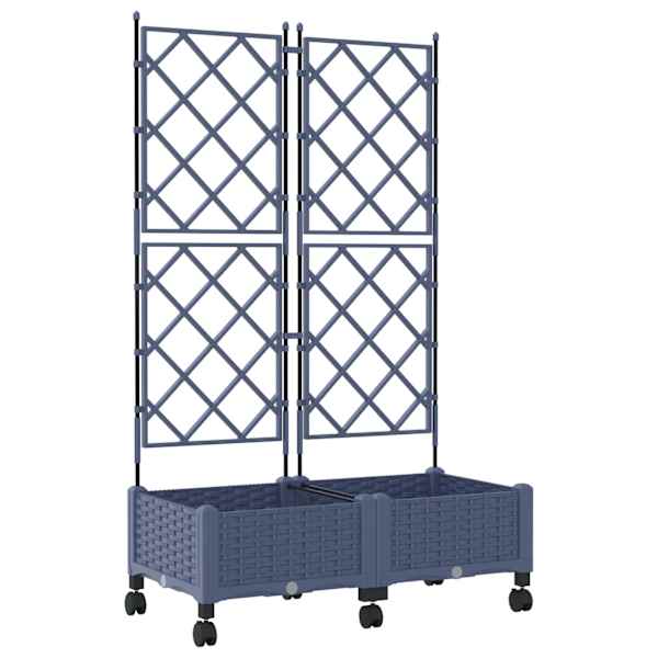 Taimekast ratastega 80 × 40 × 131,5 cm, PP – hall – 2 tk
