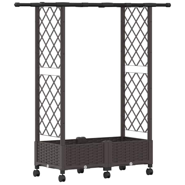 Peenrakast 122,5 × 40 × 127 cm, PP – pruun