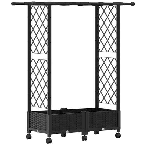 Peenrakast 122,5 × 40 × 127 cm, PP – must