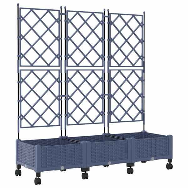 Taimekast ratastega 120 × 40 × 131,5 cm, PP – hall – 3 tk