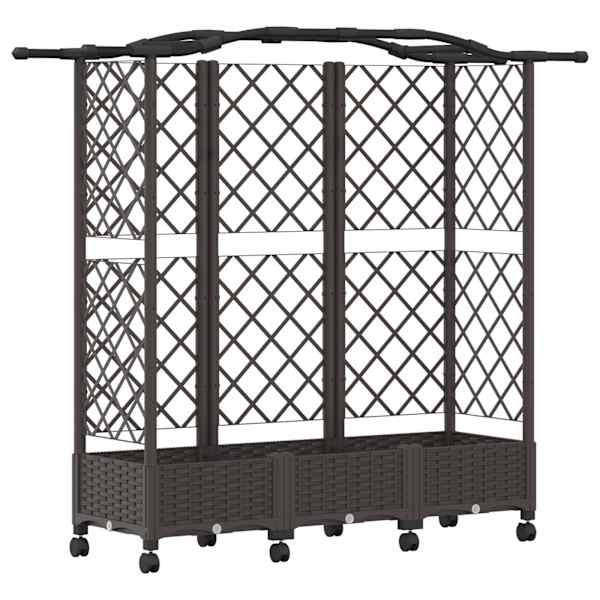 Peenrakast 163 × 40 × 129 cm, PP – pruun