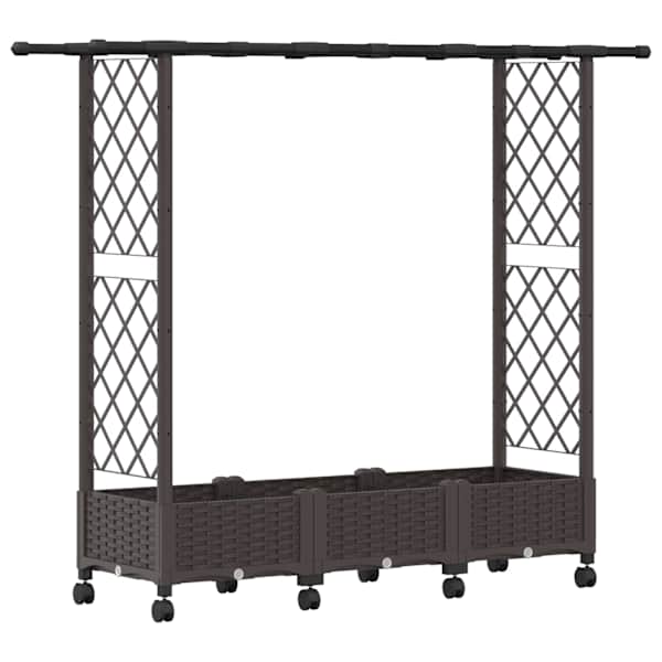 Peenrakast 164 × 40 × 127 cm, PP – pruun