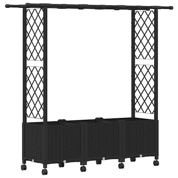 Peenrakast 162,5 × 40 × 142 cm, PP – must