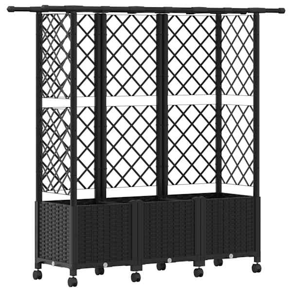 Peenrakast 163,5 × 40 × 142 cm, PP – must