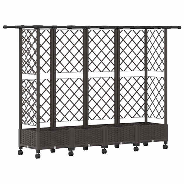 Peenrakast 202,5 × 40 × 127 cm, PP – pruun