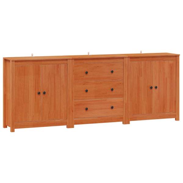 Kõide 3 tk Vahapunane 210 × 35 × 80 cm Tahke mänd