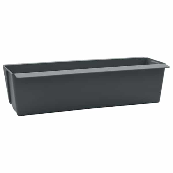 Taimekast euroalustele 36 × 13,5 × 9,5 cm, polüpropüleen – hall – 24 tk