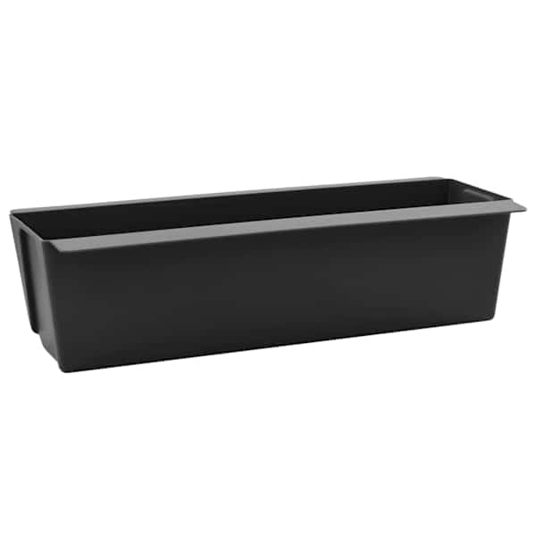 Taimekast euroalustele 36 × 13,5 × 9,5 cm, polüpropüleen – must – 24 tk