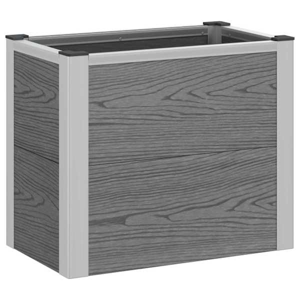 Peenrakast 50 × 30 × 42 cm, WPC ja alumiinium – hall