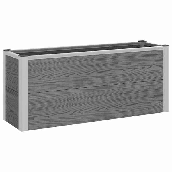 Peenrakast 100 × 30 × 42 cm, WPC ja alumiinium – hall