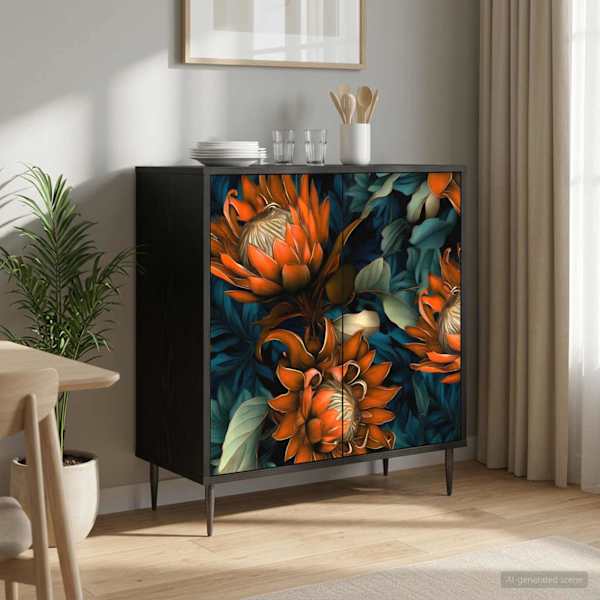 Kõide LOCHEM Must tamm 69 × 33 × 76 cm Tehispuit