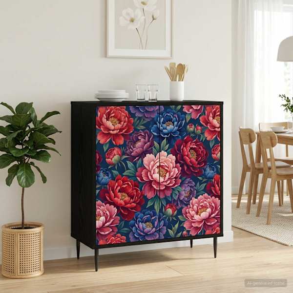 Kõide AACHEN Must tamm 69 × 33 × 76 cm Tehispuit