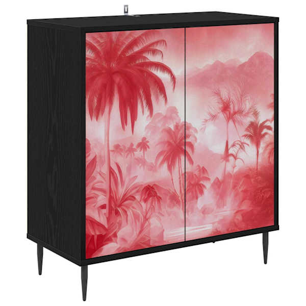 Kõide AACHEN Must tamm 69 × 33 × 76 cm Tehispuit