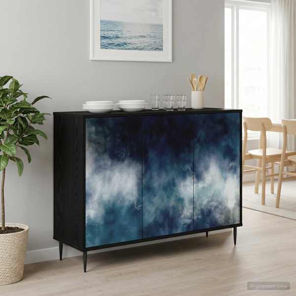 Kõide RAALTE Must tamm 102 × 33 × 76 cm Tehispuit