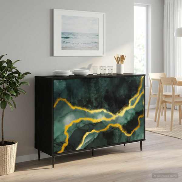 Kõide WIJHE Must tamm 102 × 33 × 76 cm Tehispuit