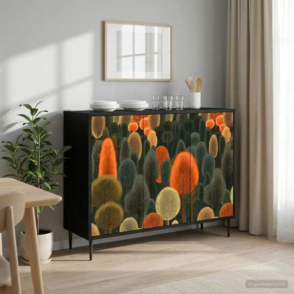Kõide ZAANDAM Must tamm 102 × 33 × 76 cm Tehispuit