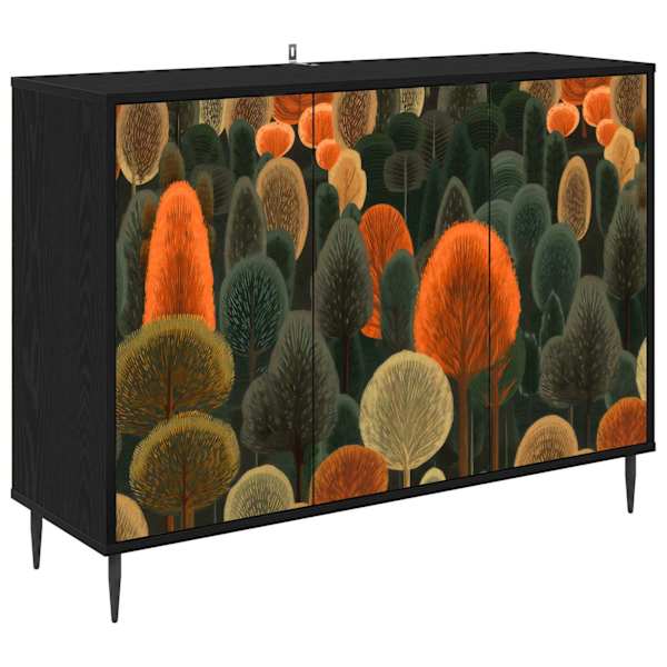 Kõide ZAANDAM Must tamm 102 × 33 × 76 cm Tehispuit