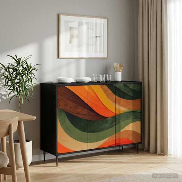 Kõide BONN Must tamm 102 × 33 × 76 cm Tehispuit