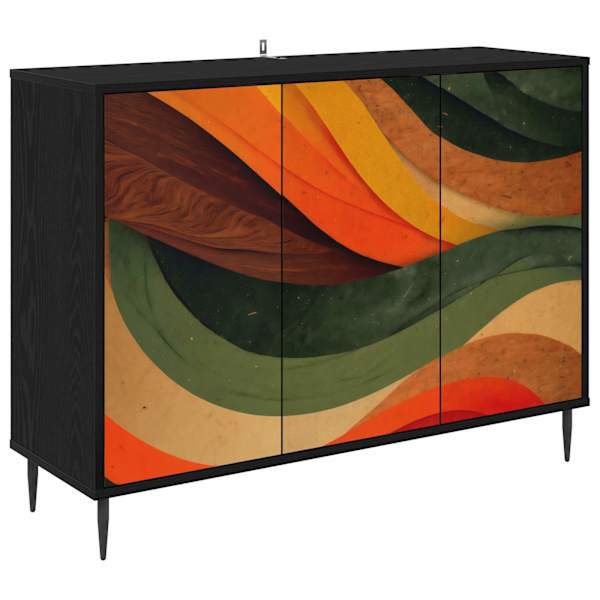 Kõide BONN Must tamm 102 × 33 × 76 cm Tehispuit