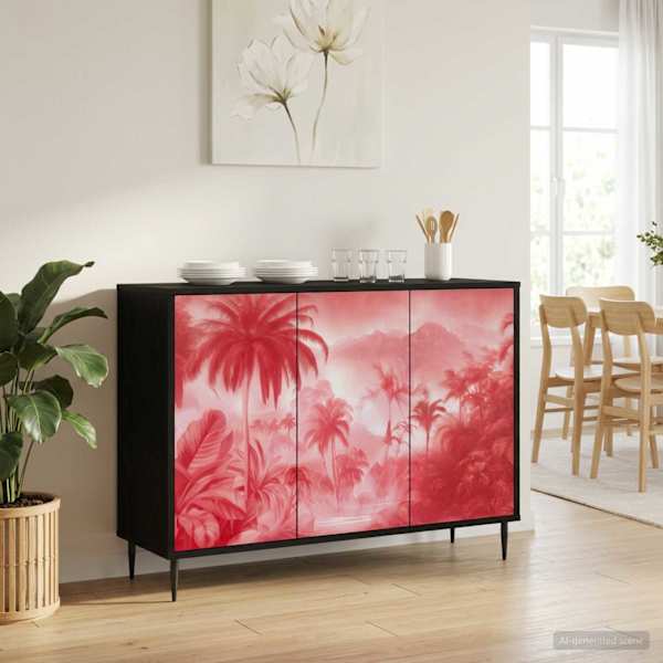 Kõide AACHEN Must tamm 102 × 33 × 76 cm Tehispuit
