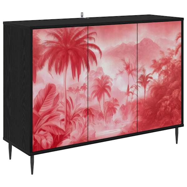 Kõide AACHEN Must tamm 102 × 33 × 76 cm Tehispuit