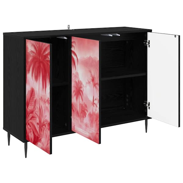 Kõide AACHEN Must tamm 102 × 33 × 76 cm Tehispuit