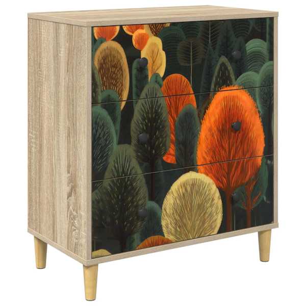 Õhupoli ZAANDAM Metsa muster 66 × 36,5 × 75 cm Tehispuit Sonoma
