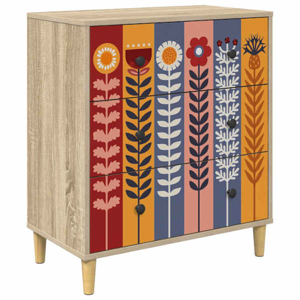 Õhupoli ESSEN Päevalille muster 66 × 36,5 × 75 cm Tehispuit
