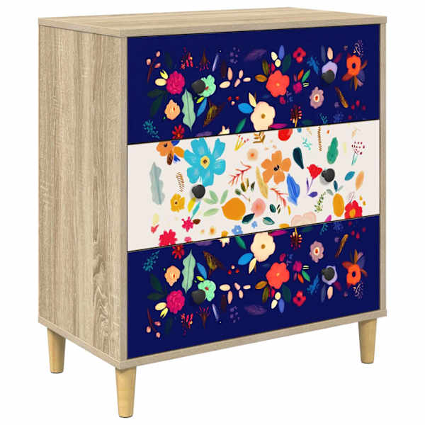 Õhupoli MAINZ Lilleline muster 66 × 36,5 × 75 cm Tehispuit