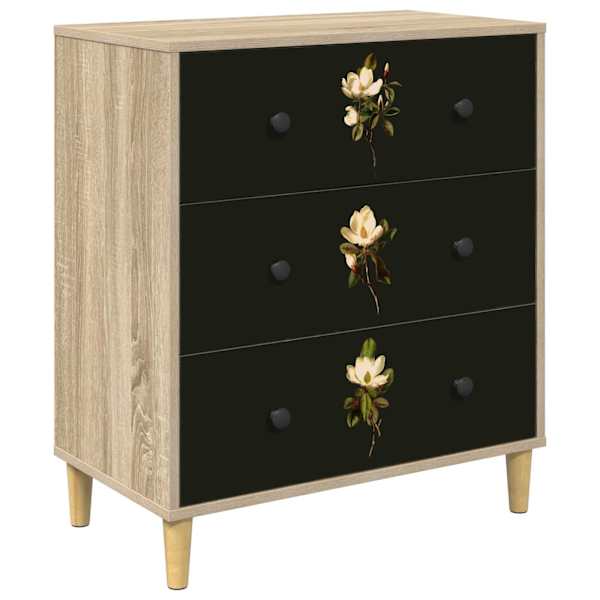 Õhupoli BREMEN Magnolia muster 66 × 36,5 × 75 cm Tehispuit