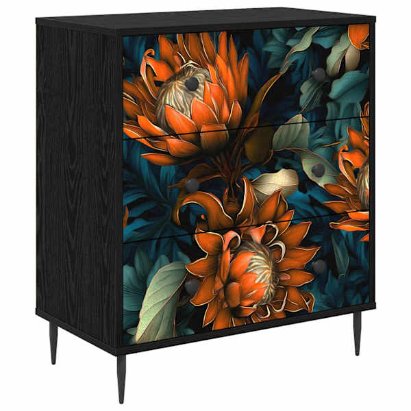Õhupoli LOCHEM Kollane trükk 66 × 36,5 × 76 cm Tehispuit