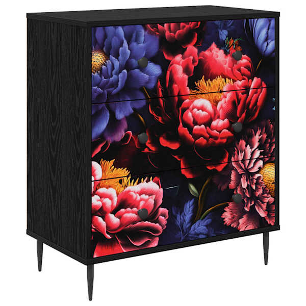 Õhupoli KIEL Tumedat pionide mustrit 66 × 36,5 × 76 cm