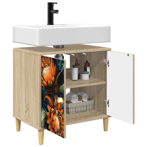 Vannitoa kapp LOCHEM Sonoma 60 × 40 × 60 cm Tehispuit