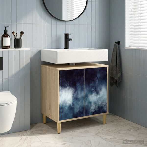 Vannitoa kapp RAALTE Sonoma 60 × 40 × 60 cm Tehispuit